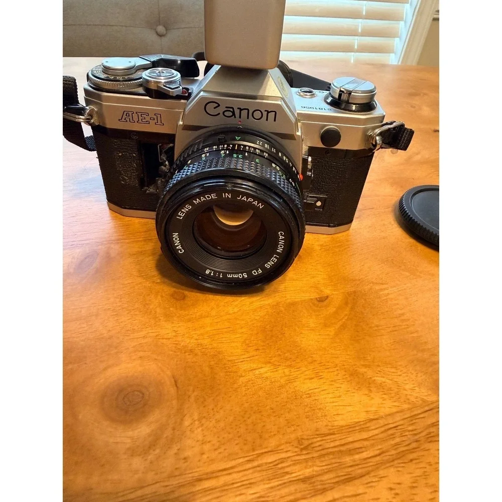 Canon AV-1 35mm SLR Film Camera Bundle Sigma 18-200mm Gemini 80-205mm Lenses
